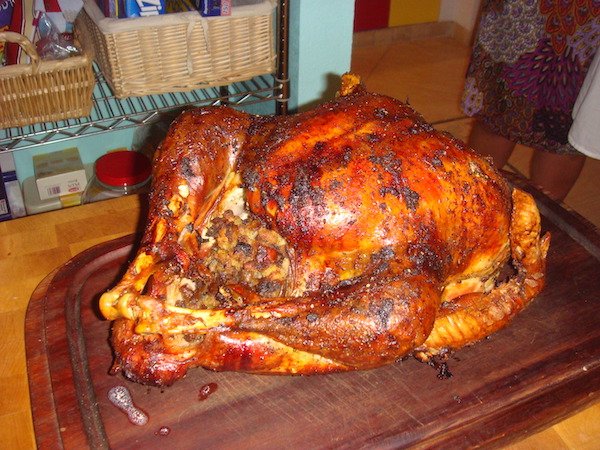 Our Thanksgiving Feast, turkey, stuffing, dressing, chipotle cranberry sauce, sweet potatoes, green bean casserole