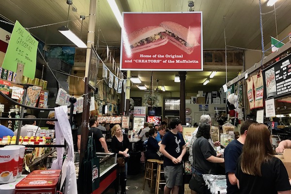 Inside a crowded Central Grocery