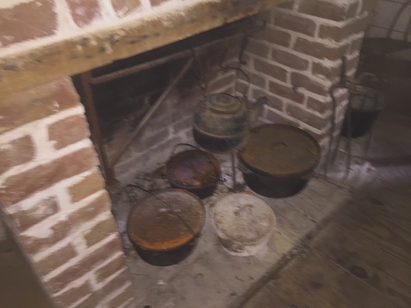 Slave Home Fireplace Ready for Cooking at Magnolia Plantation and Gardens