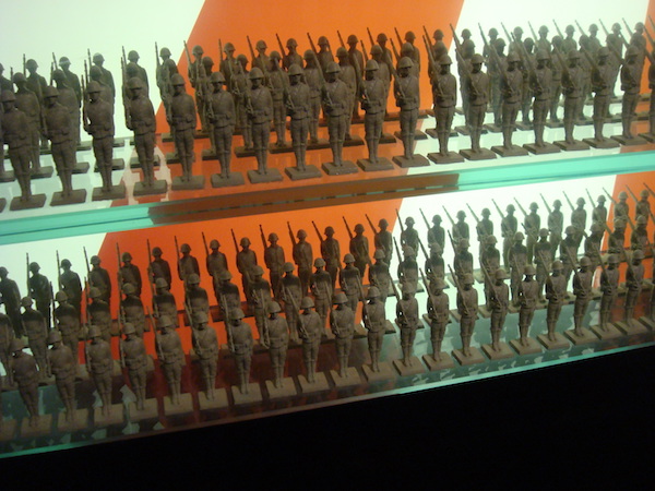 Rows and rows of tin soldiers