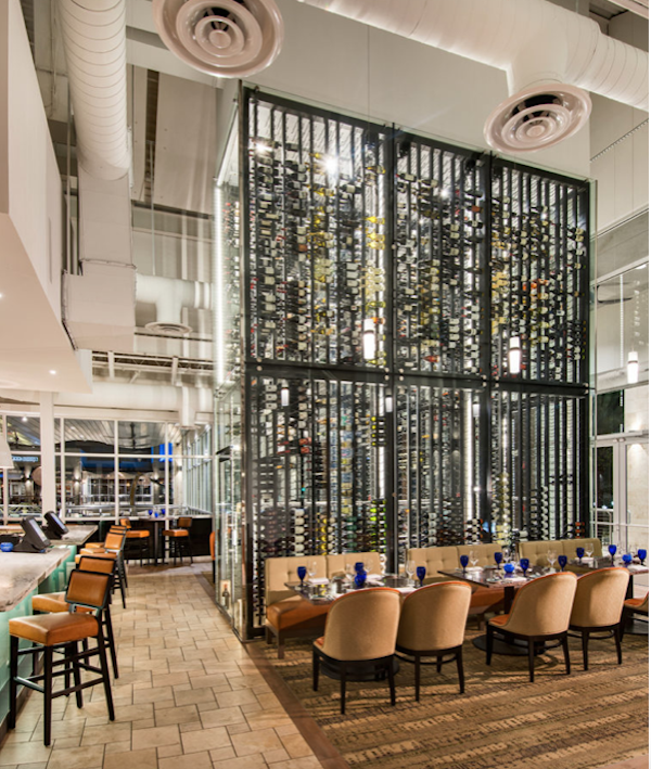 22-foot Tall Wine Tower at Sea Salt