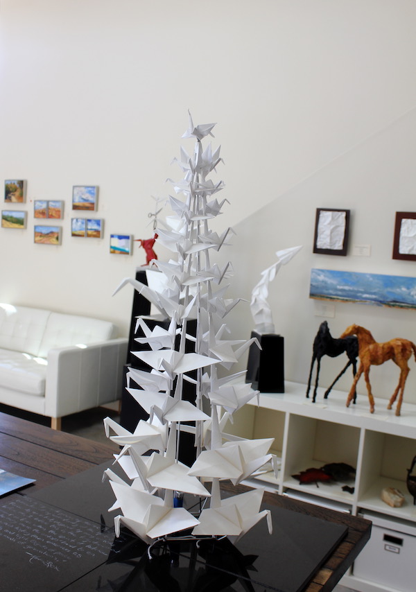 The inside of an art gallery