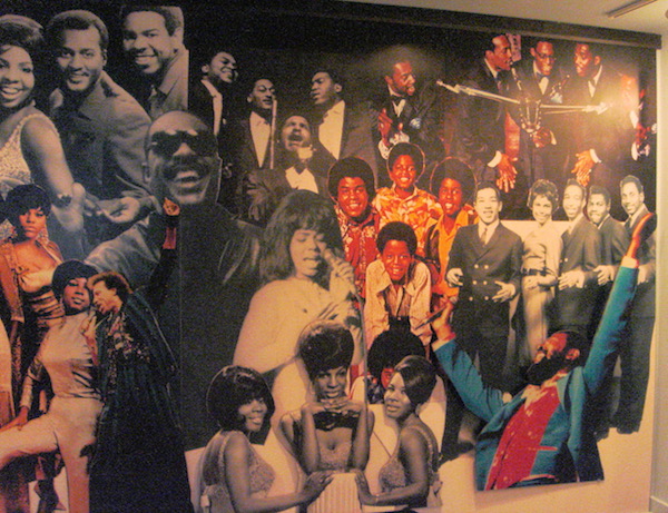 A collage of artists who recorded on the Motown Label