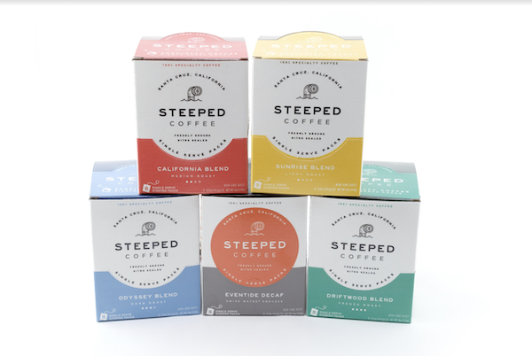 Boxes of Steeped Coffee in various colors are part of my Gift Roundup for Mothers Day