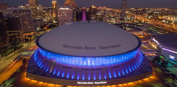 The Superdome is one of the Great Food at New Orleans Sports Venues