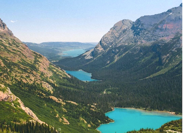 Mountains and pond along a hiking trail from Discover a Taste of Montana
