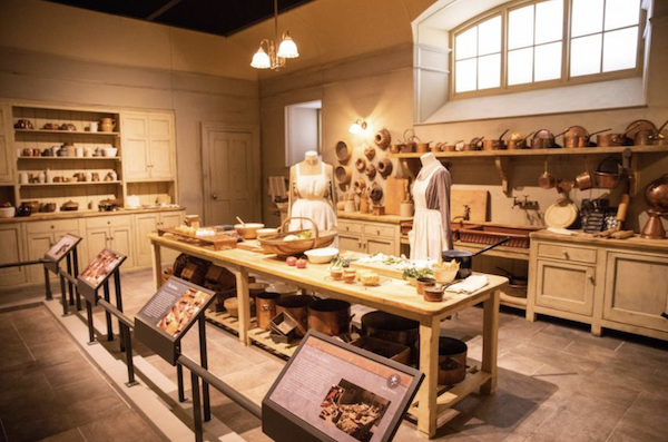 The Biltmore Hosts Downton Abbey Exhibit with the set of the kitchen.