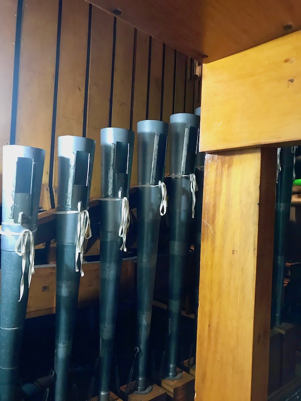 Some shiny pipes that make up the World's Largest Pipe Organ