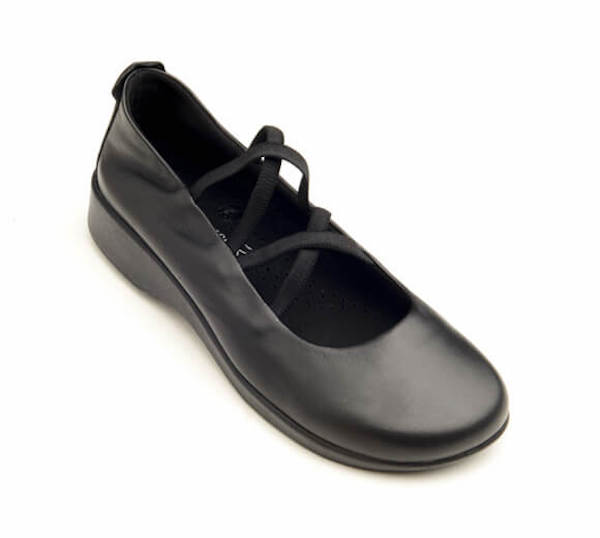A black leather woman's shoe from 10 Best RV Camping Gifts