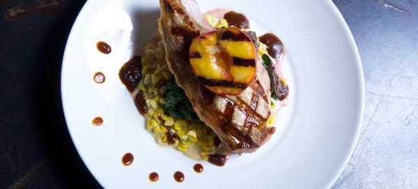 A beautiful and artistic plate of food from Legacy of Art, Craft and Food in Asheville NC