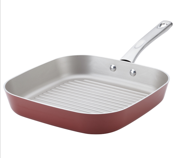 Red enamel grill pan would be an awesome gift for someone who cooks