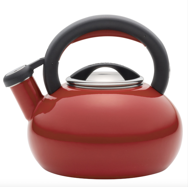Bring Wellness to the Kitchen with a bright red teakettle