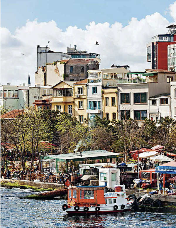 A harbor in a colorful town from Istanbul Cult Recipes