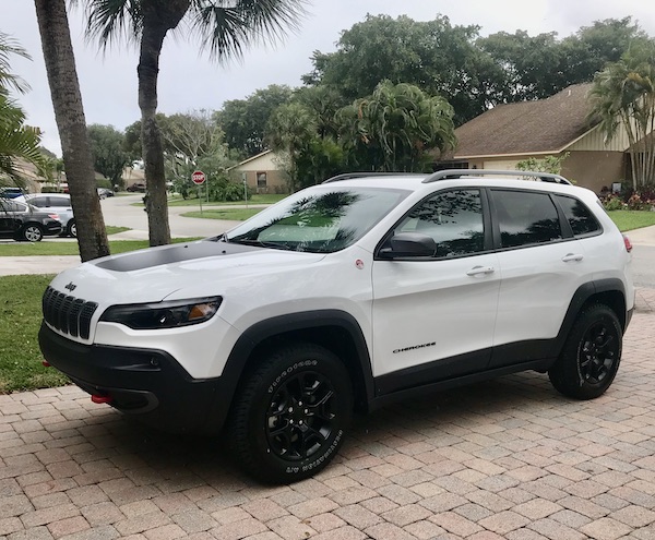 A white SUV with black trim from Another RV Renovations Update