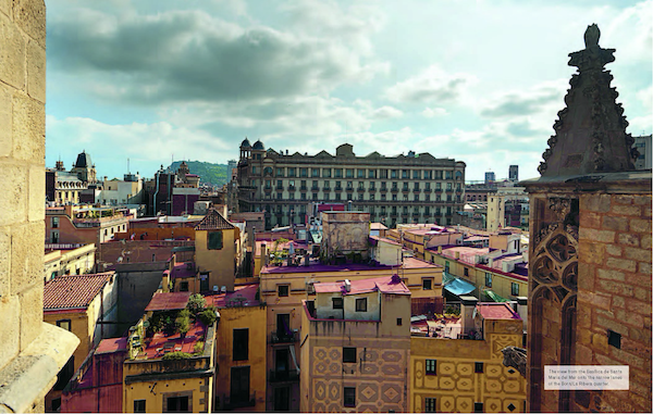 A view of the buildings of the city from Barcelona Cult Recipes