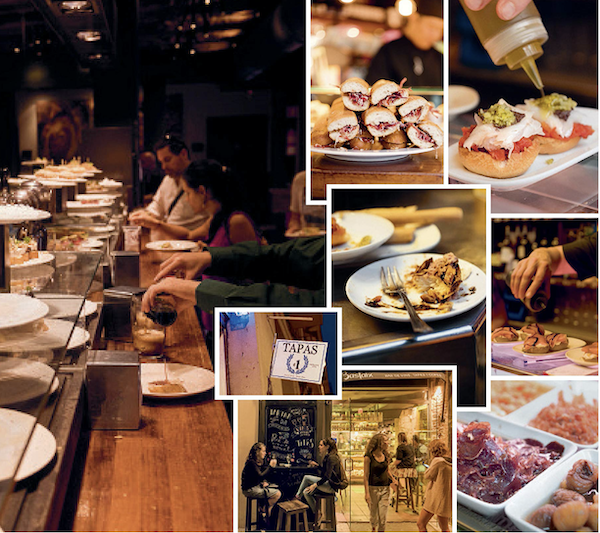 An assortment of different tapas dishes from Barcelona Cult Recipes