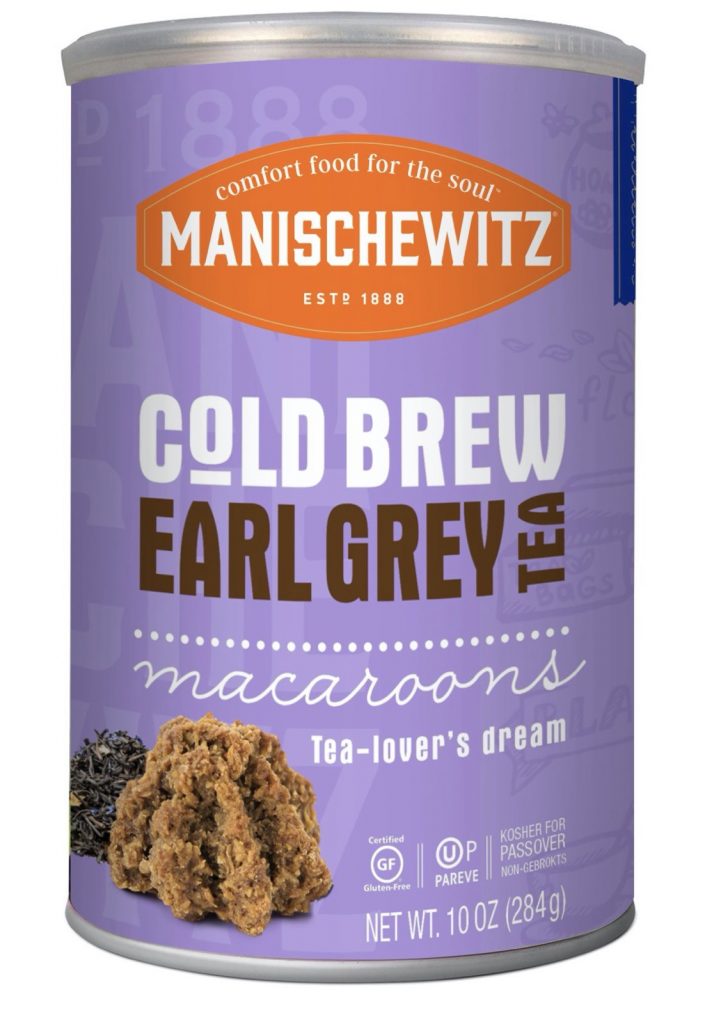 A purple tin of Cold Brew Earl Grey macaroons for Passover 2020