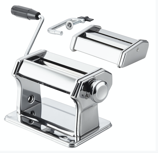 A metal manual pasta maker from Father's Day Gifts for Dads Who Cook
