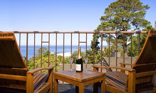 Hyatt Carmel Highlands Reopened now you can enjoy a bottle of wine and the view of the ocean from your balcony.