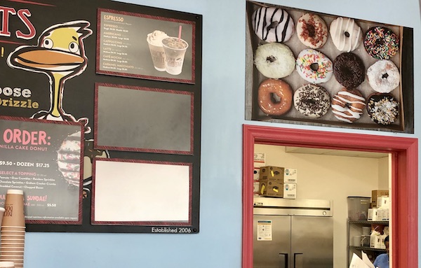 A picture of assorted donuts at a bakery in OBX Outer Banks North Carolina