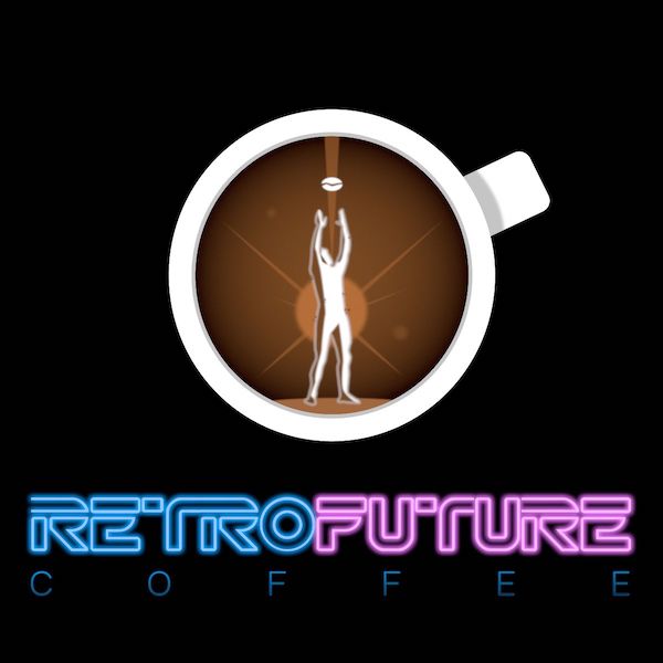 Coffee company logo from RetroFuture Coffee
