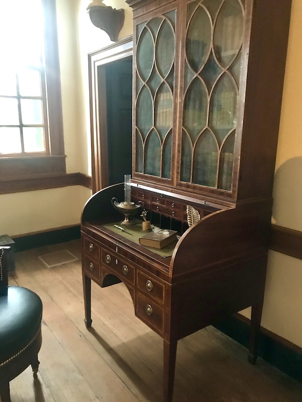 An antique desk at George Washington's Mount Vernon
