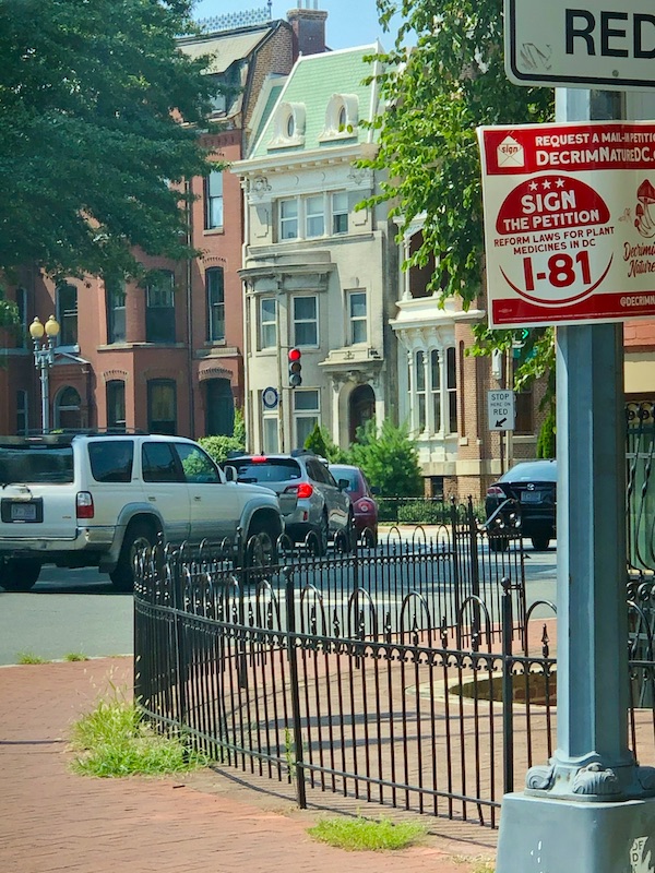 A row of brick townhomes in Washington DC and Annapolis Maryland