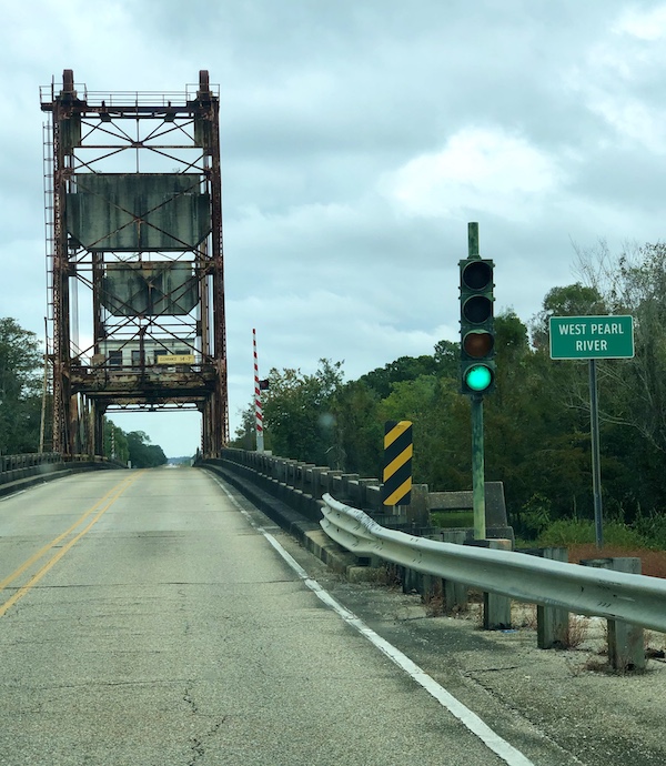 A narrow old bridge we crossed driving from NOLA to Biloxi