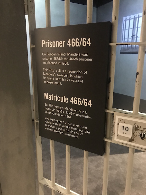 Prisoner 466/64 in the Holocaust Museum Houston