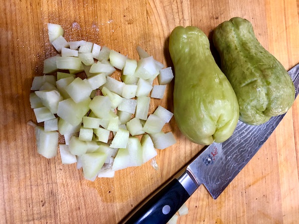 Seasonal Ingredient Mirliton - The Traveling Locavores