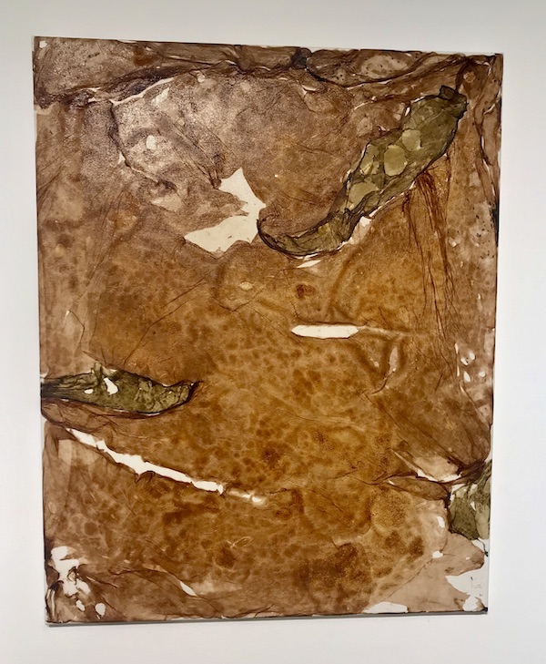 Red tones on canvas at The Houston Center for Contemporary Craft