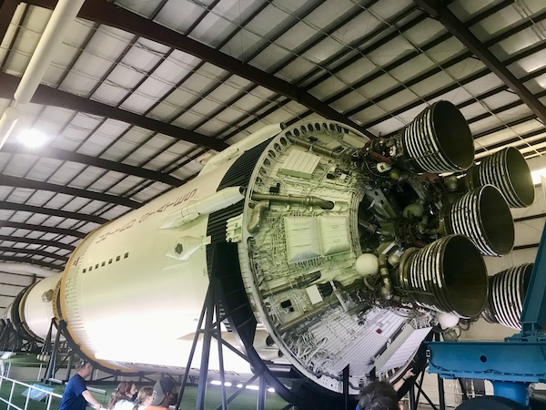 The third stage of the Saturn V rocket at NASA Space Center Houston