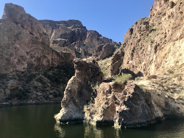More rocky mountains against clear blue sky along the #Locavores #WeLoveFood #RestaurantOwner #Foodies #Chef #FoodTruck #Cafe #Bistro #Eatery #TheTravelingLocavores #Recipes #FoodStories #Cooking #Wanderlust #Traveling