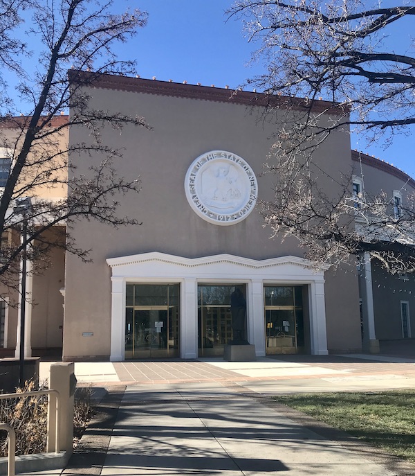 A large round building that's the capitol of NM we saw on our drive from Santa Fe to Albuquerque New Mexico