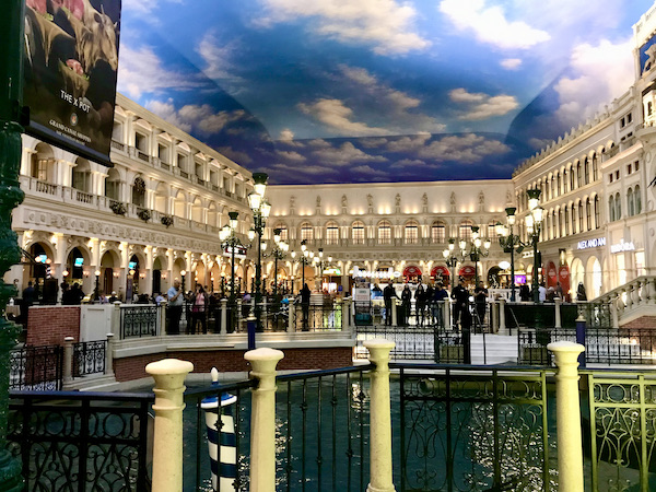 A Venetian shopping center surrounding a canal is another of the 15 Best Free Attractions Las Vegas NV