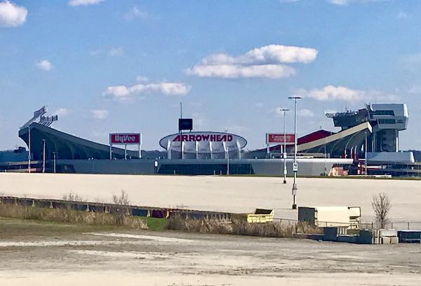 A football stadium in Kansas City MO.
