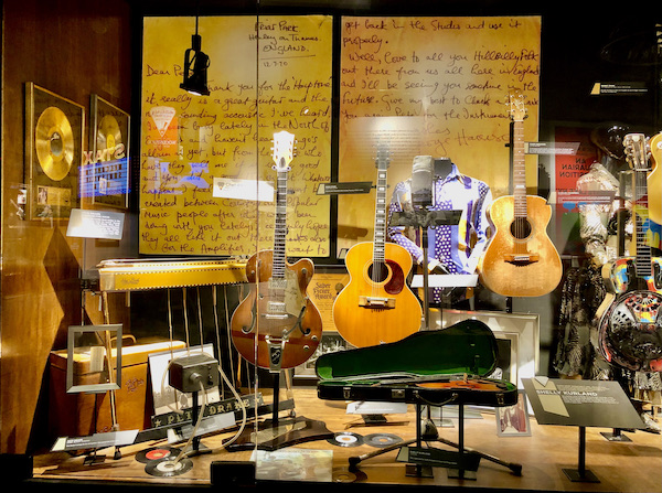 Guitars and other stringed instruments belonging to Shelley Kurland