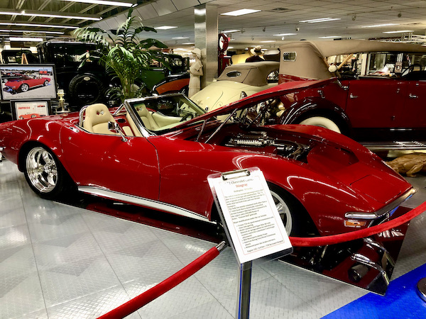 A red 1972 Corvette convertible at the Tallahassee Automobile Museum