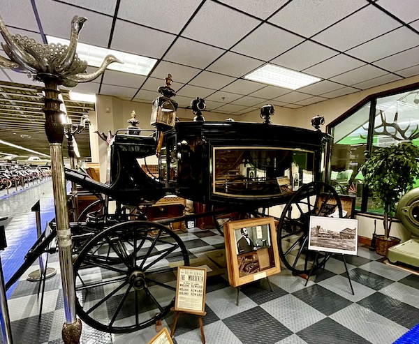 A horse drawn hearse at the Tallahassee Automobile Museum