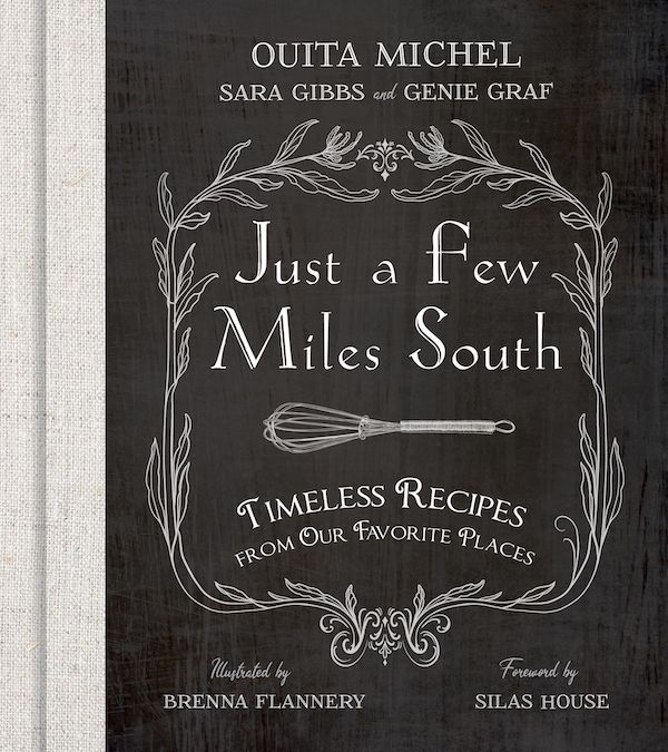 Black cover with white writing Just a Few Miles South