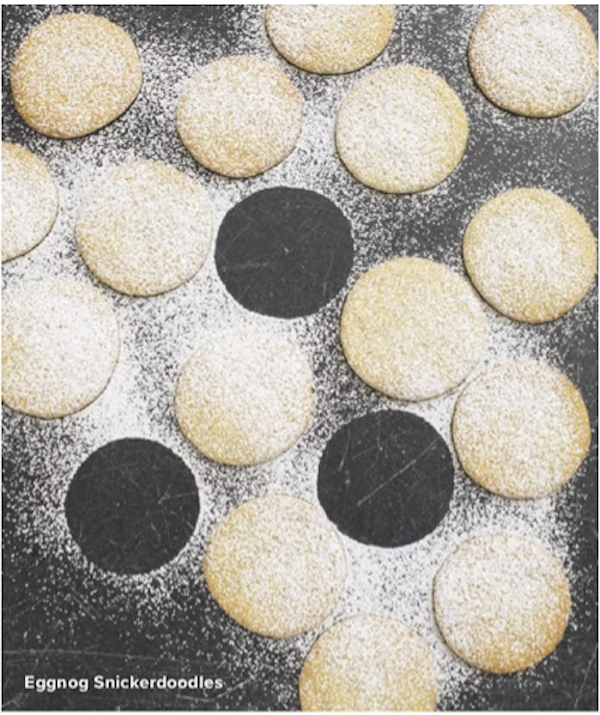 A board topped with cookies covered in powdered sugar from The Complete Autumn and Winter Cookbook