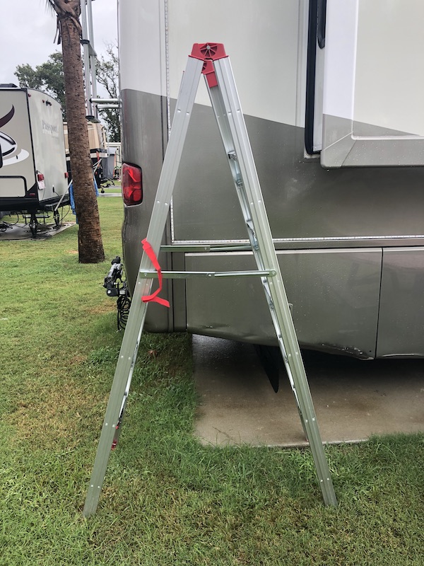 A fully open metal ladder by an RV from 15 Best Gifts for Foodies and RVers