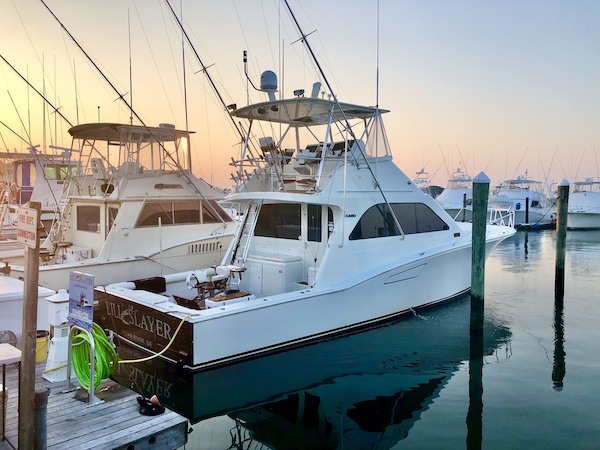 A fishing boat, moored at the marina while Revisiting Delaware Seashore State Park