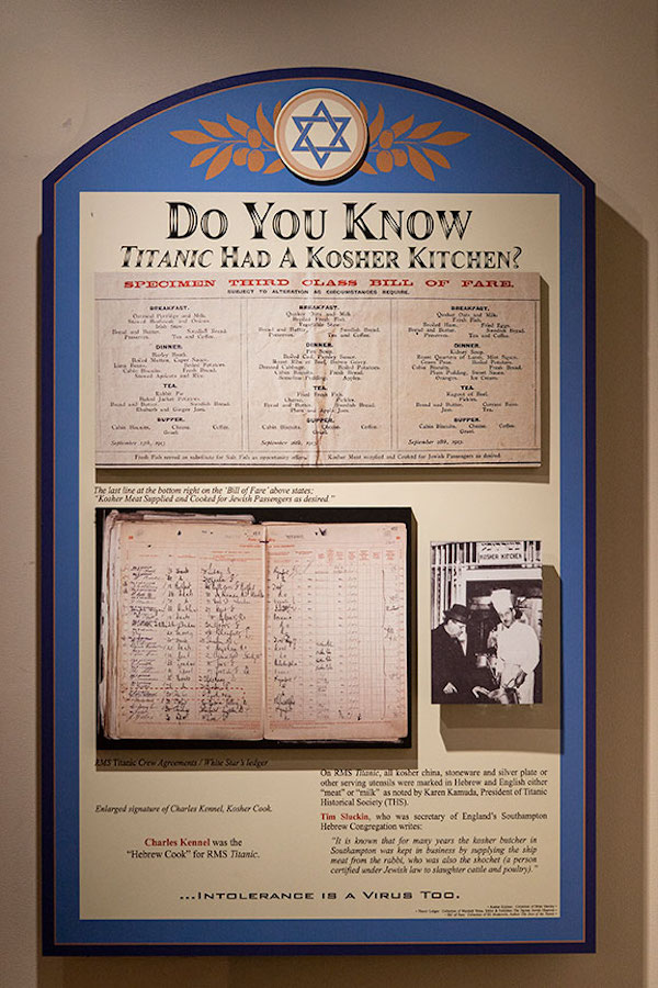 Artifacts from the kosher kitchen aboard Titanic