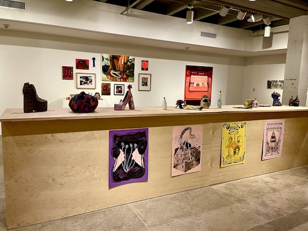 A diverse display of artwork in Downtown Lafayette Louisiana