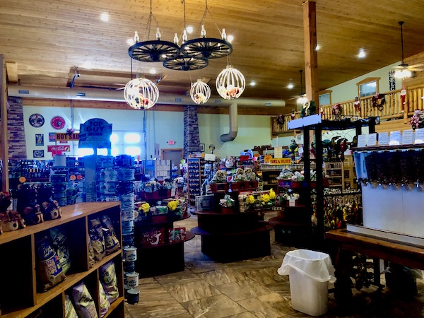Fun items for sale in a country store at the World's Largest Pistachio Alamogordo NM