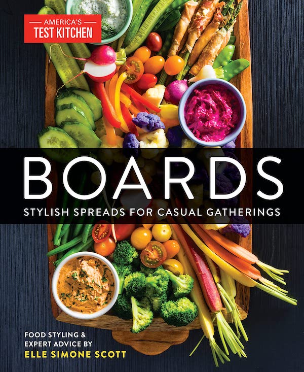 The cover of a cookbook Boards. The book is one of my new warm weather favorites.