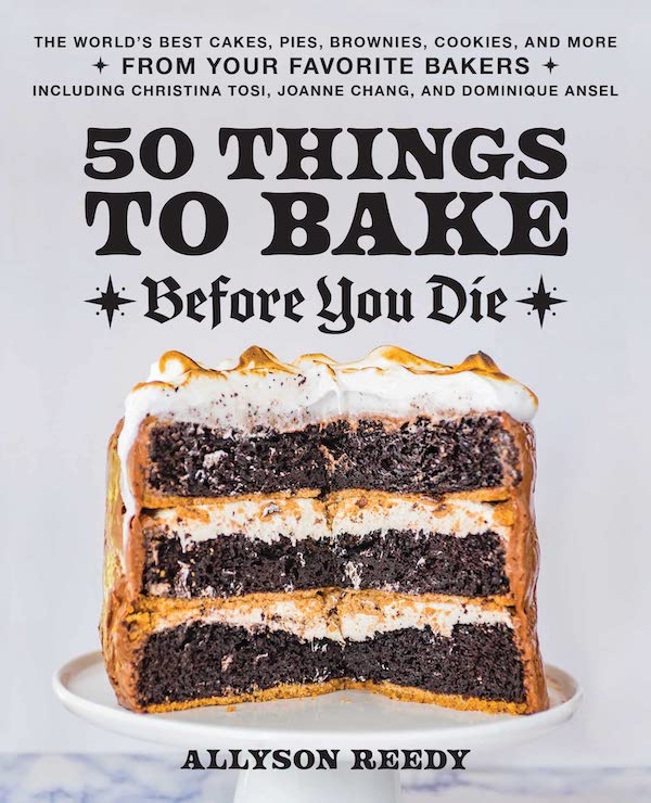 A cookbook cover with a chocolate layer cake on it is one of my New Warm Weather Favorites 