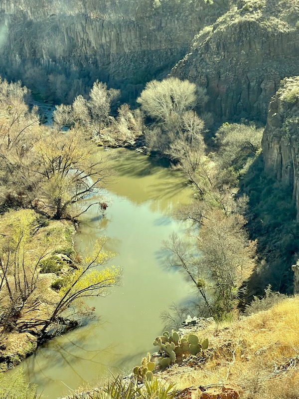 A river seen from the Verde Canyon Railroad Wilderness Route