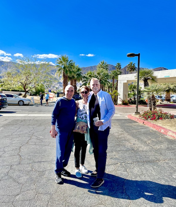 Two men and a woman at at La Quinta Art Celebration California